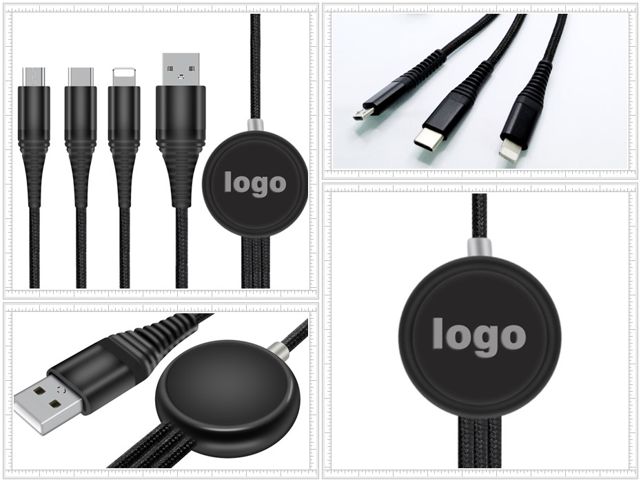 一拖三編織數據線