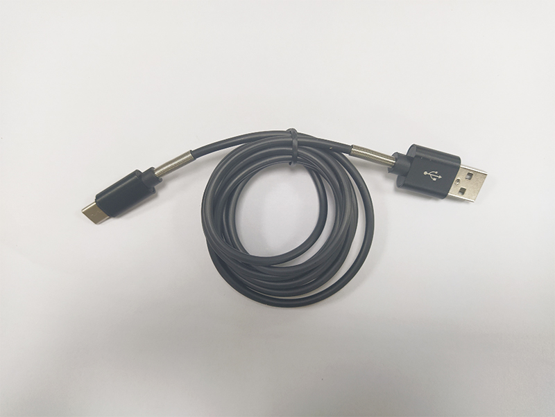 4芯半彈簧USB/Type-C數據線，PVC數據線生產廠家