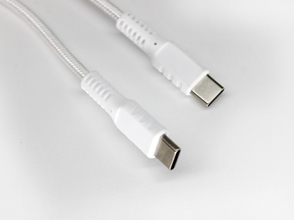 雙Type-C快充數據線，一體注塑成型設計，100W PD快充