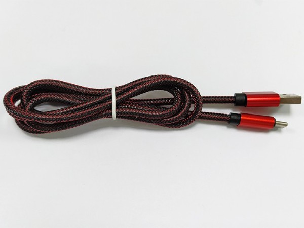 麻繩編織手機(jī)USB Type-C數(shù)據(jù)線，支持QC3.0+華為FCP快充