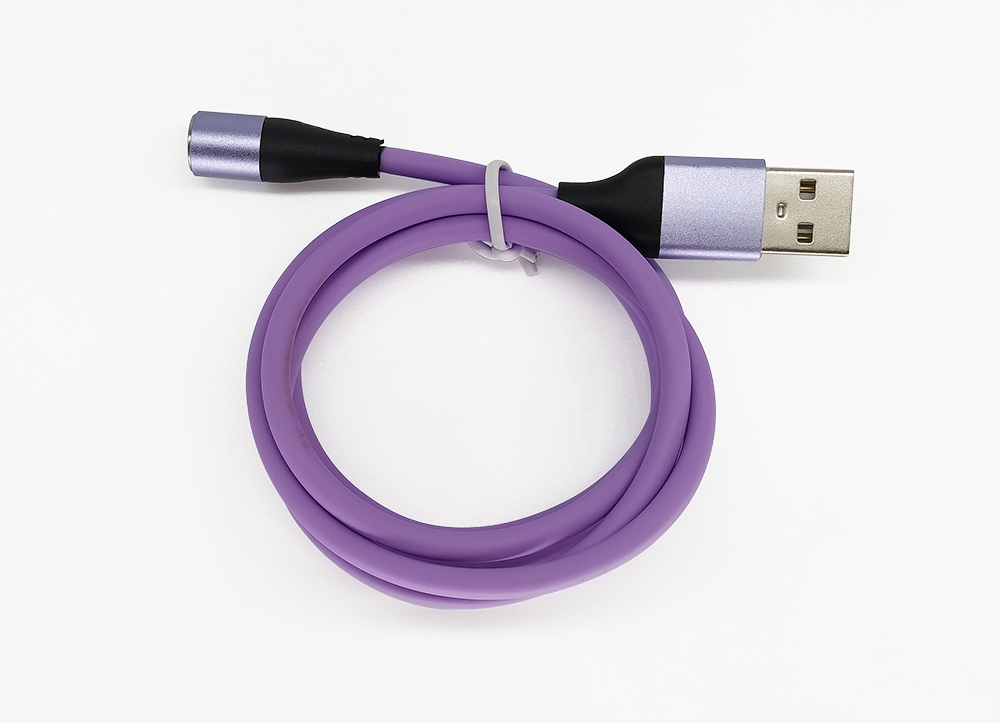 液態(tài)硅膠7Pin磁吸數(shù)據(jù)線，可傳輸數(shù)據(jù)帶LED燈